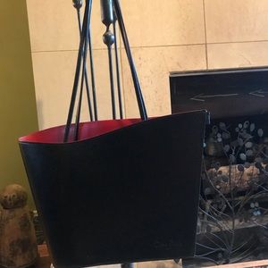 Cleo & Patek Paris Black Leather Purse